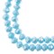 Crystal Lane DIY 2-Strand 7in Opaque Finish Glass Rondelle Donut Bead Strands